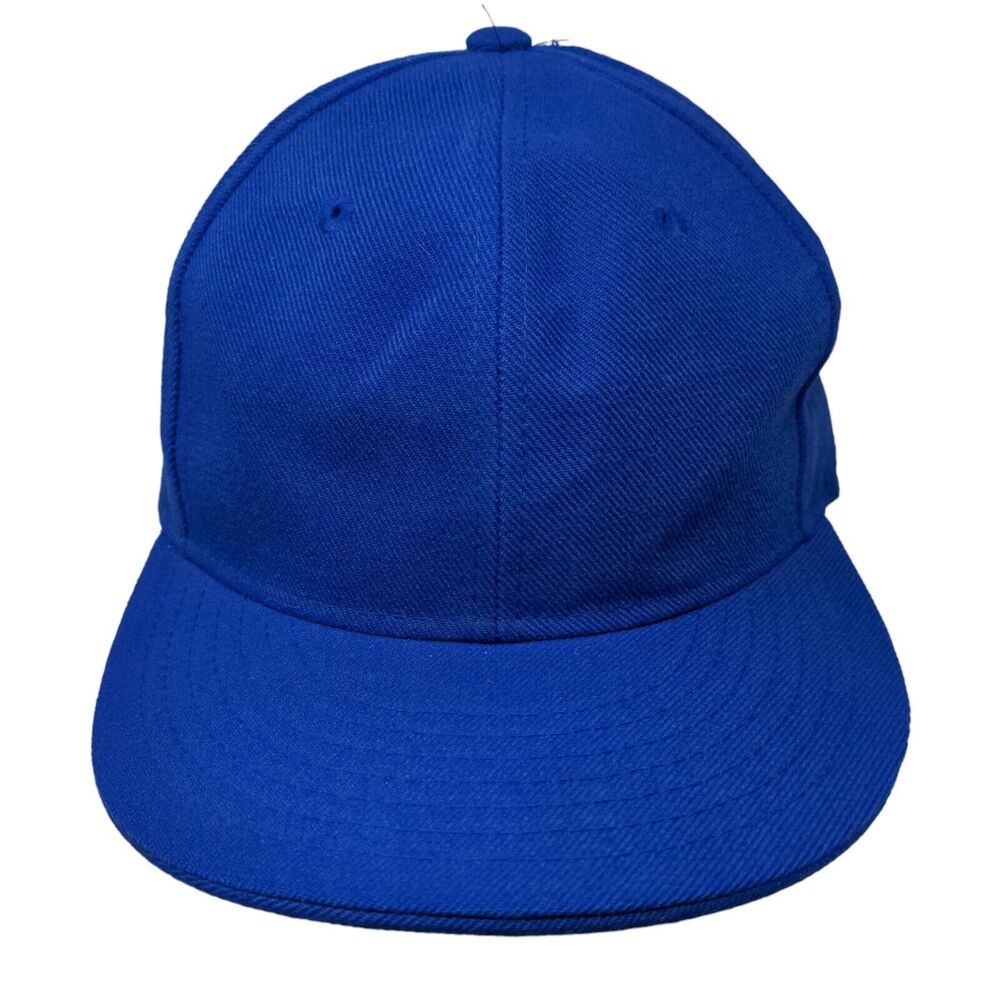 KB Ethos Men's Fitted Hat Blue Size L 7 3/8 Blank 100% Acrylic